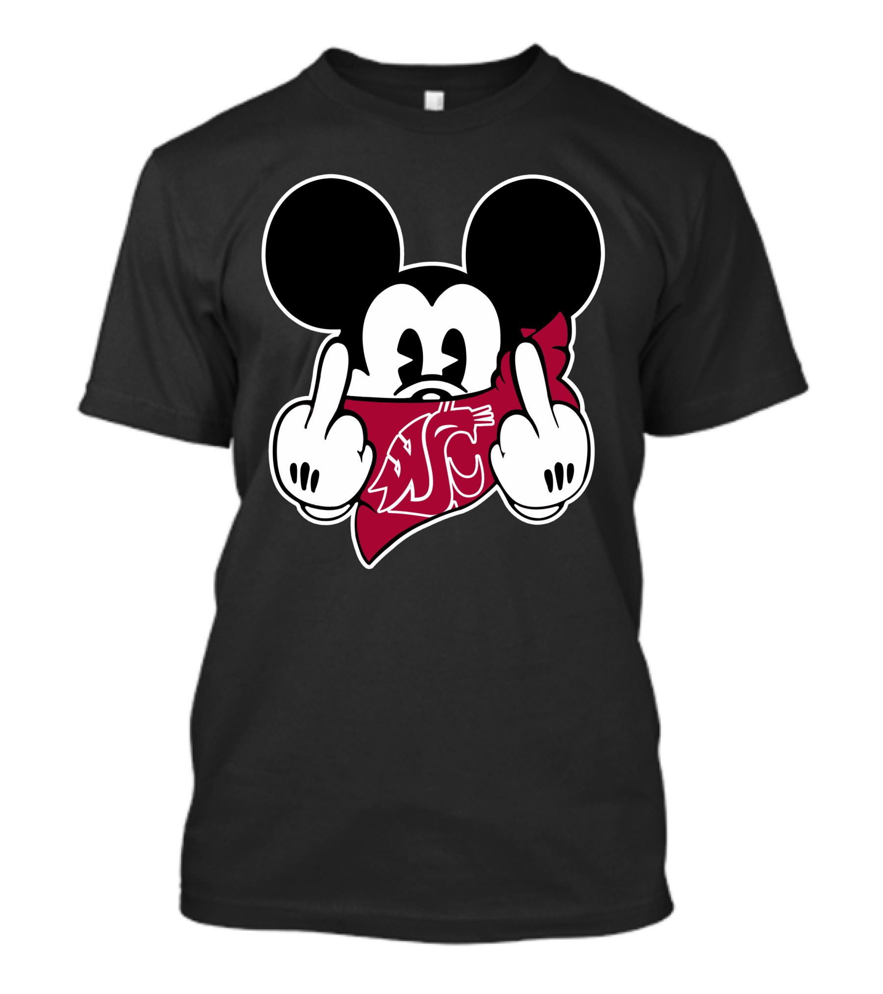 Washington State Cougars WSU Mickey Mouse T-Shirt