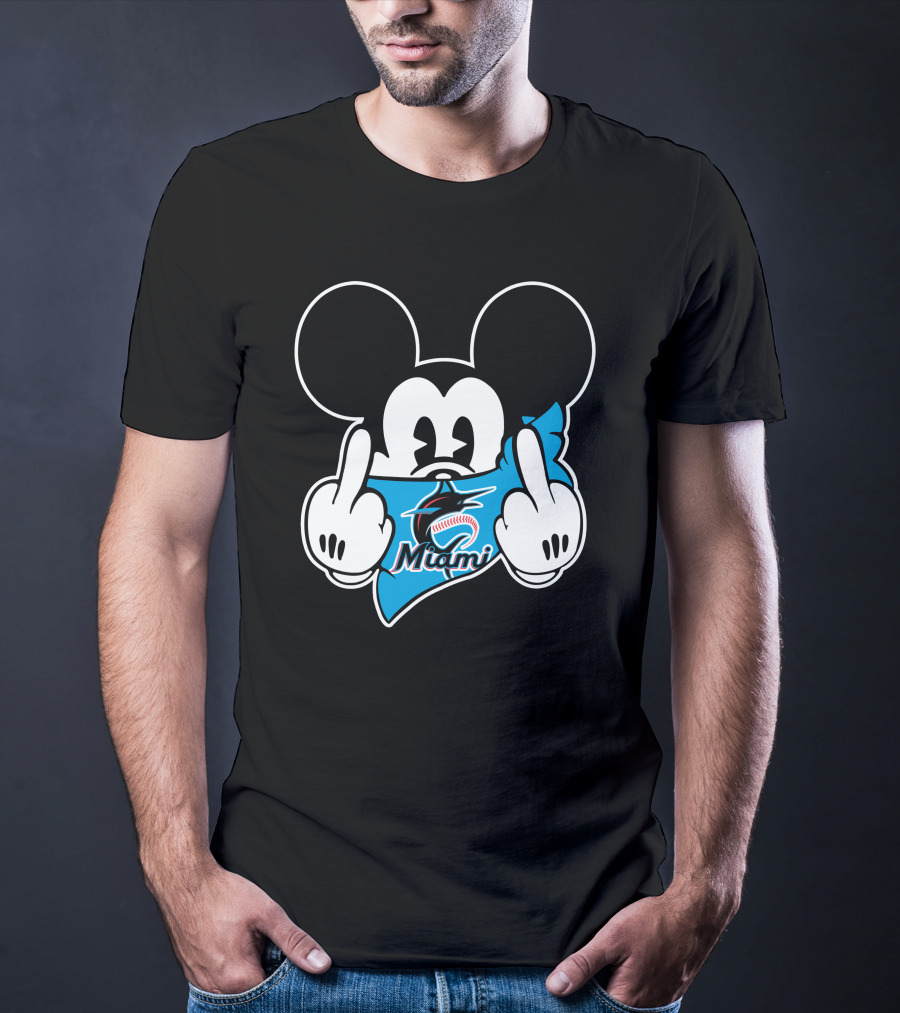 Miami Marlins Mickey Baseball T-Shirt