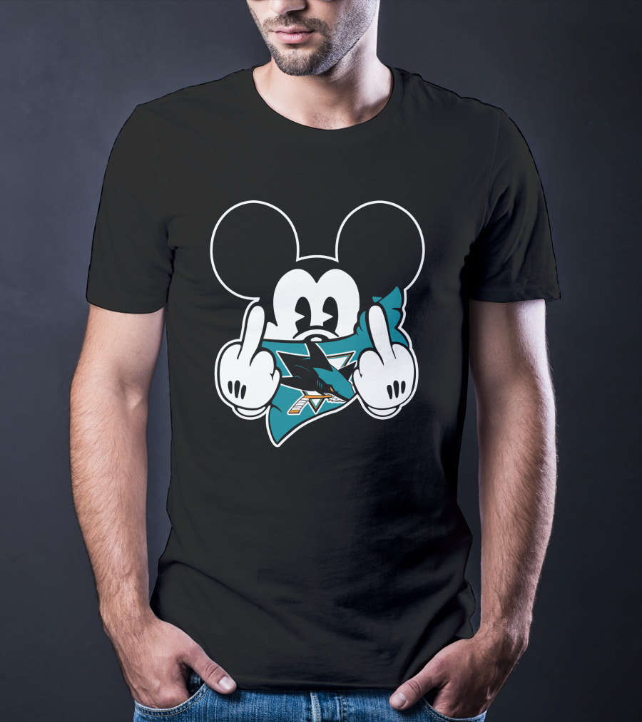 Mickey Shark Gesture San Jose T-Shirt