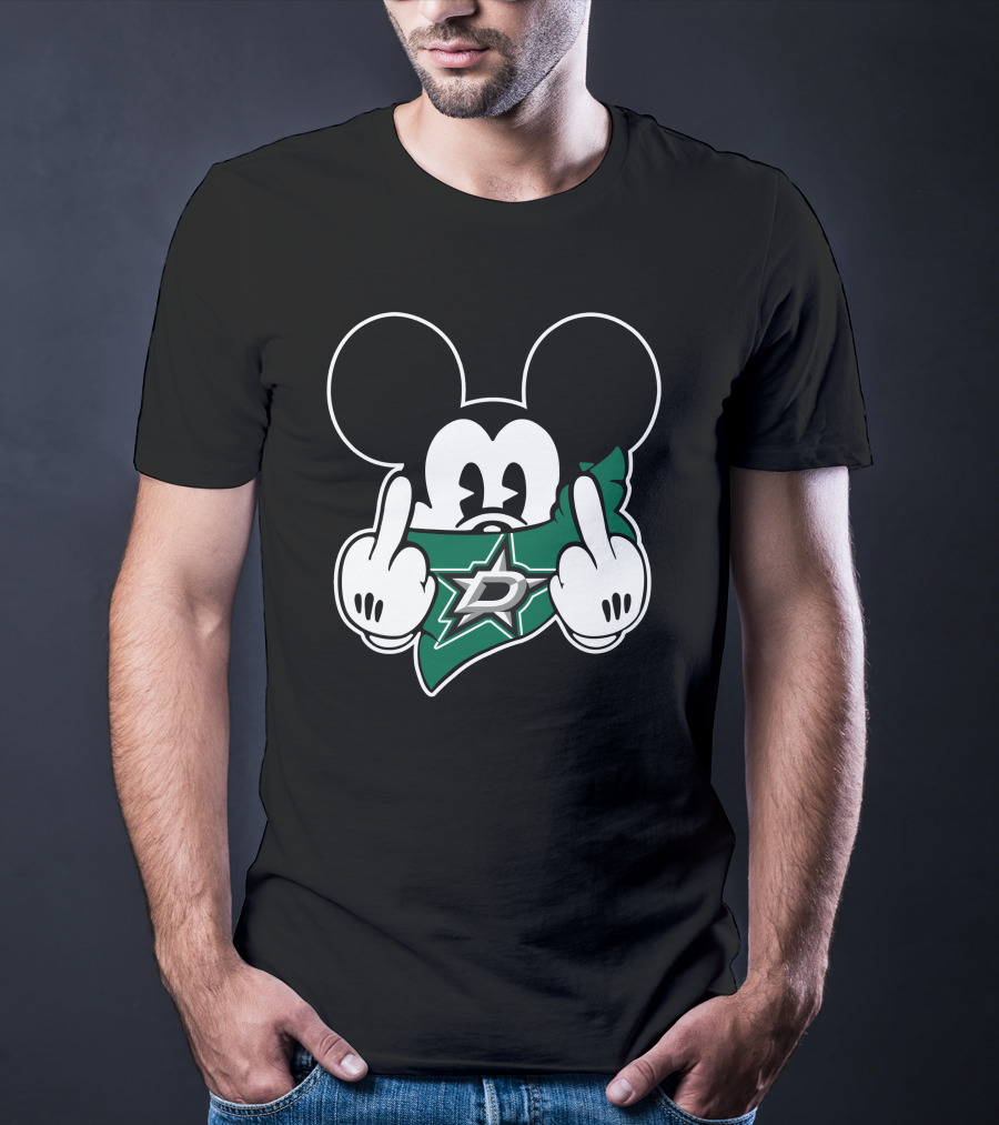 Dallas Stars Mickey Gesture T-Shirt