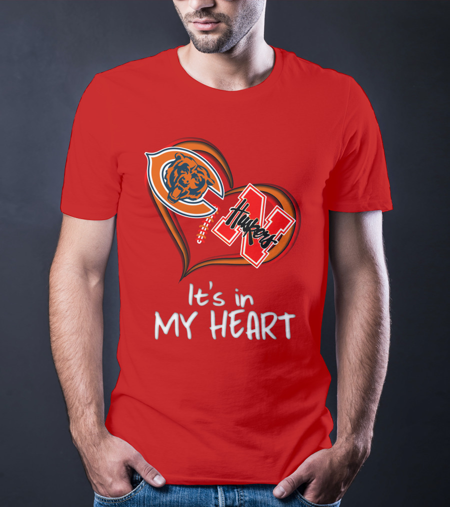 Bears Huskers It's In My Heart T-Shirt