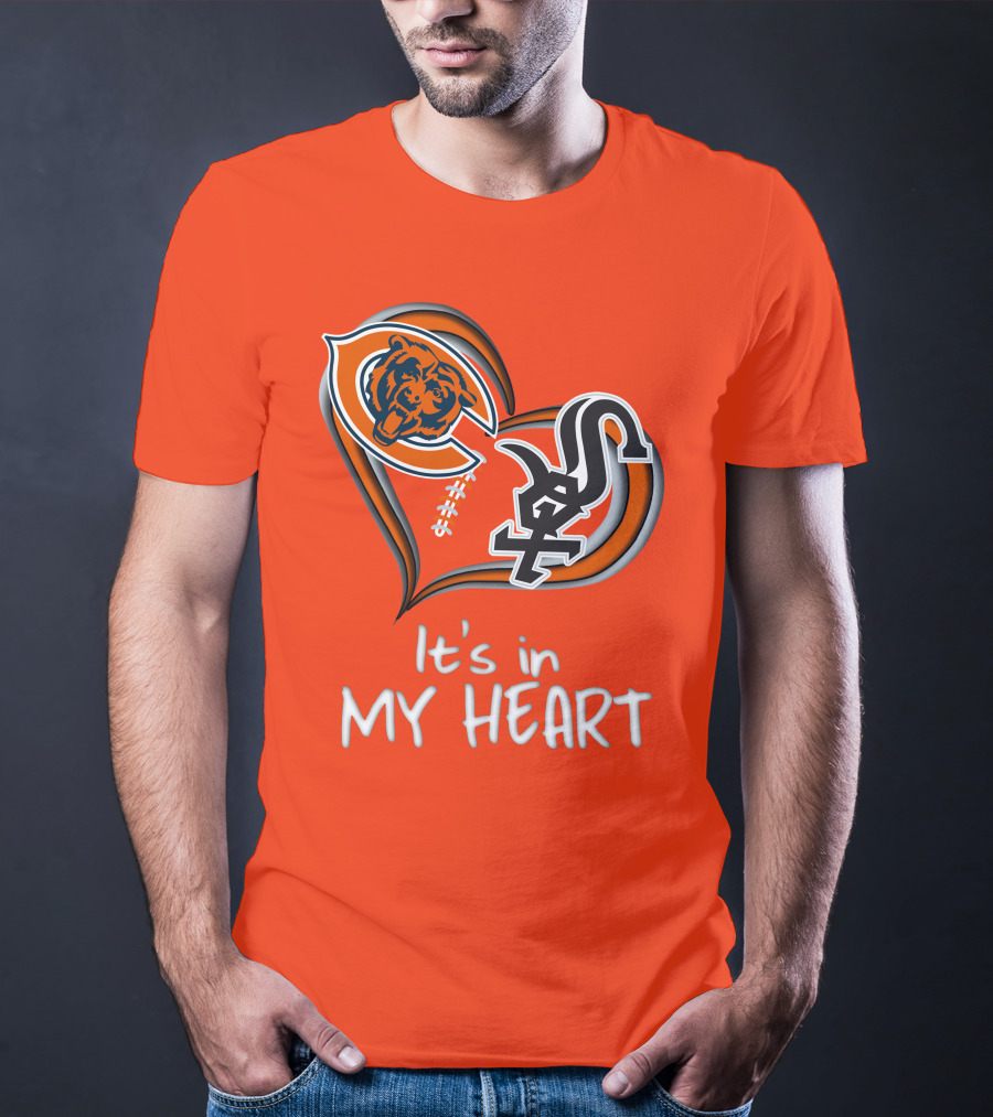 Bears White Sox It's In My Heart T-Shirt