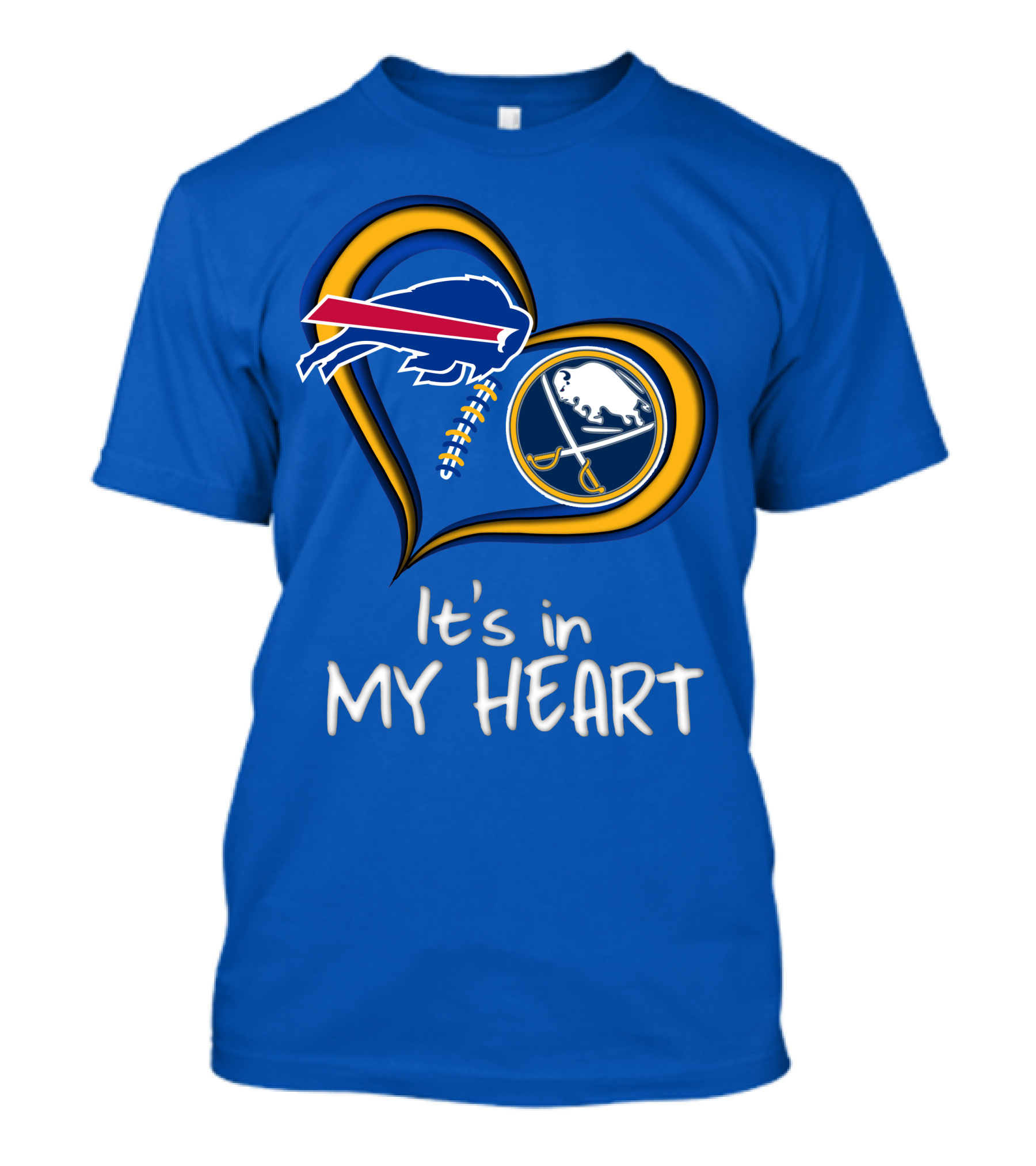 Buffalo Bills Sabres It's In My Heart T-Shirt