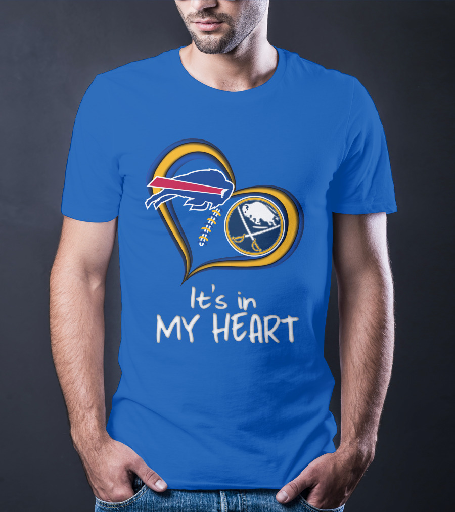 Buffalo Bills Sabres It's In My Heart T-Shirt