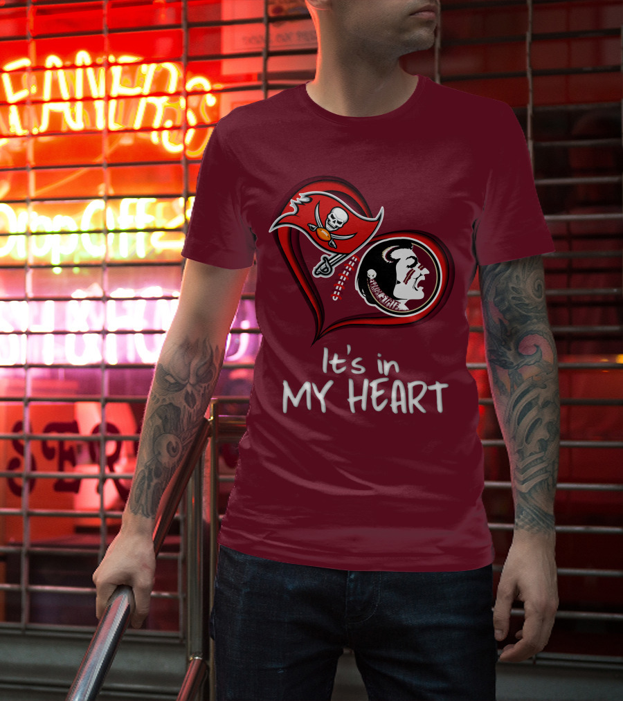 Buccaneers Seminoles It's In My Heart T-Shirt