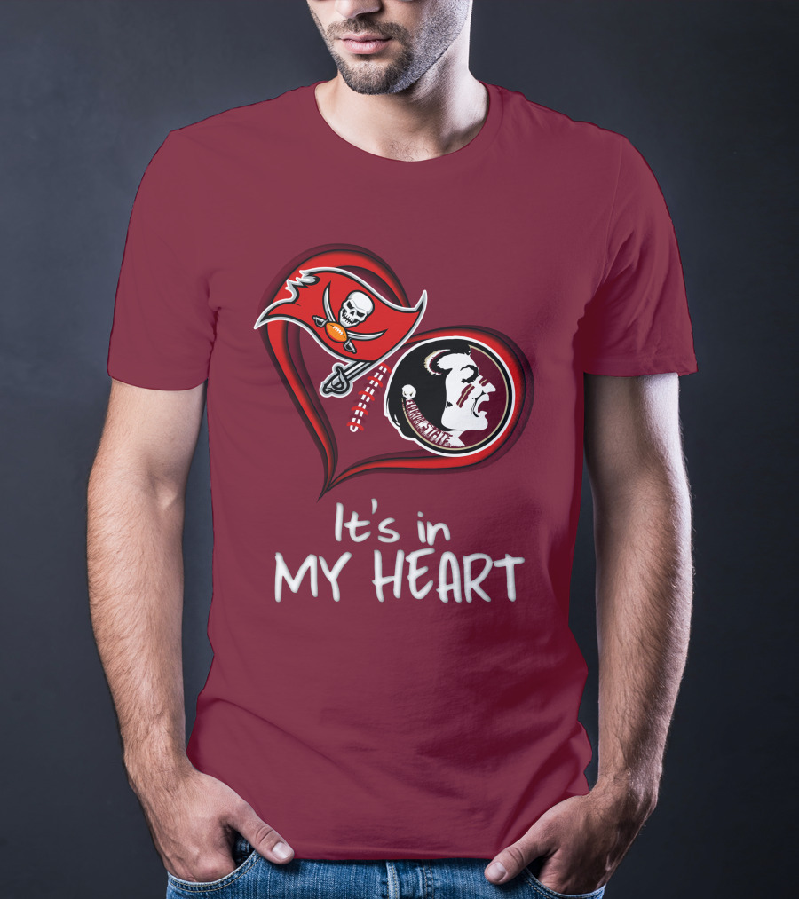 Buccaneers Seminoles It's In My Heart T-Shirt