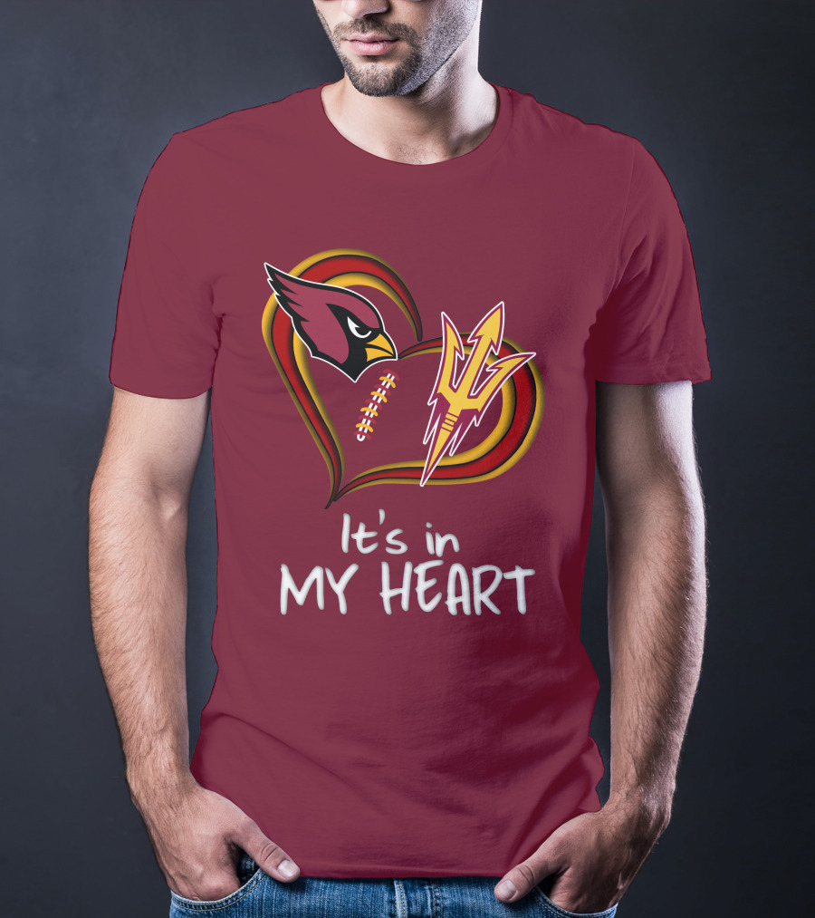 Arizona Cardinals Sun Devils It's In My Heart T-Shirt