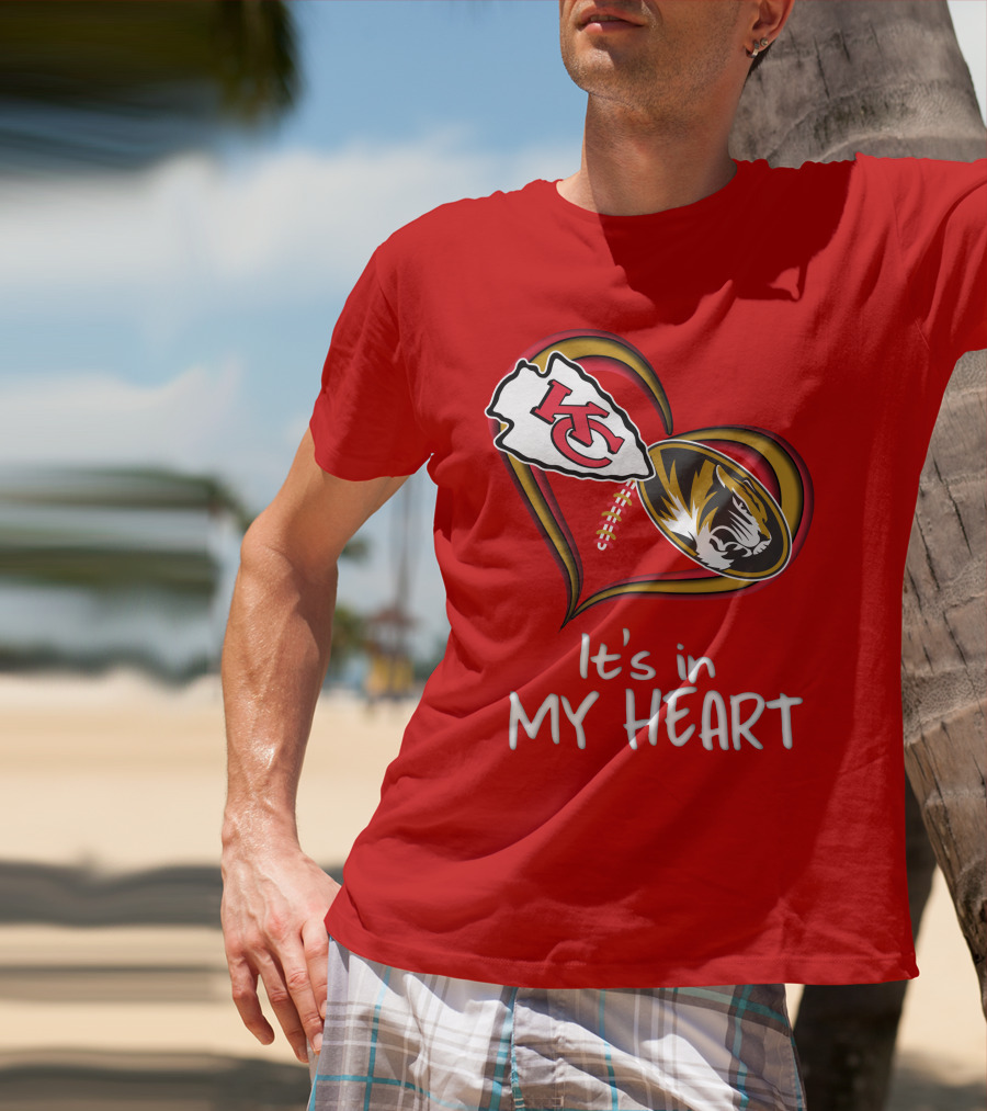 Chiefs Missouri Tigers It's In My Heart T-Shirt