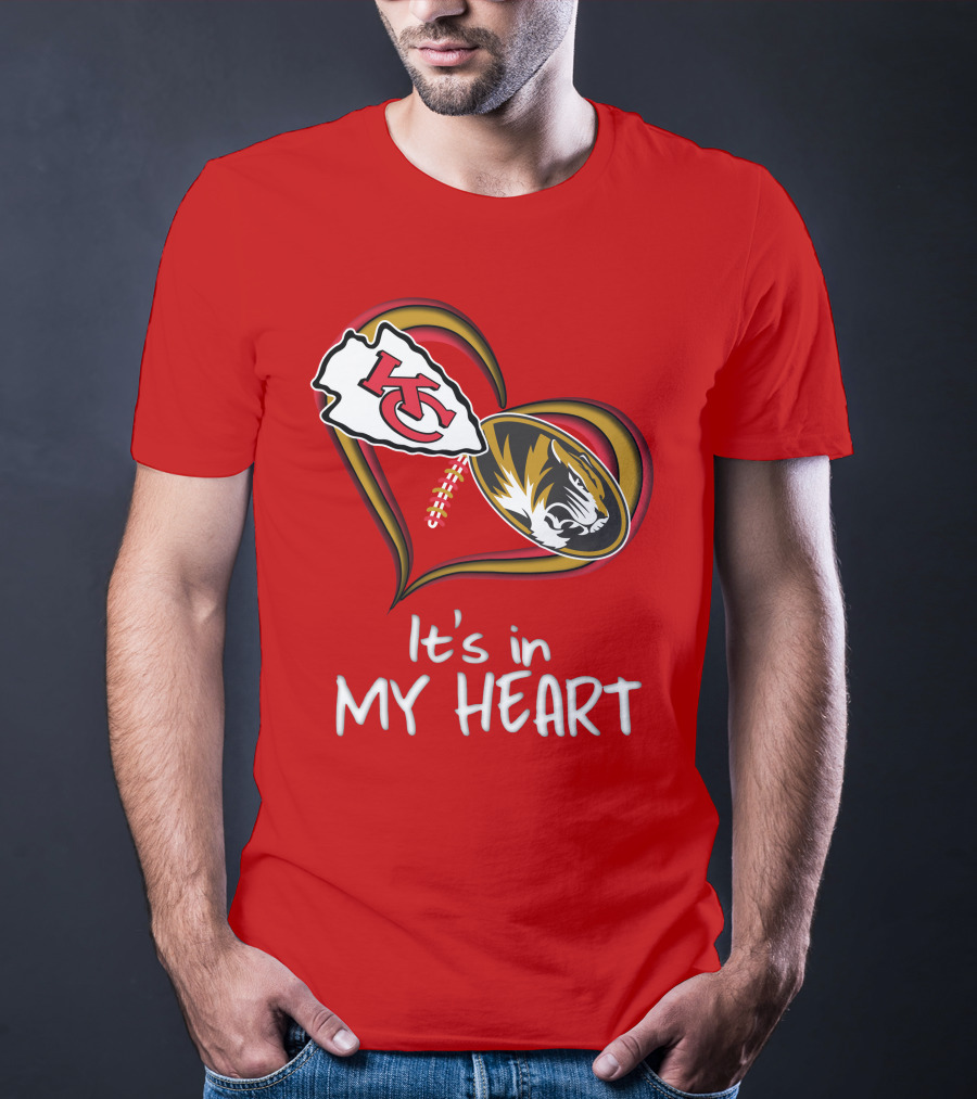 Chiefs Missouri Tigers It's In My Heart T-Shirt