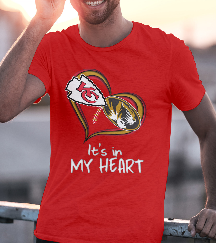 Chiefs Missouri Tigers It's In My Heart T-Shirt