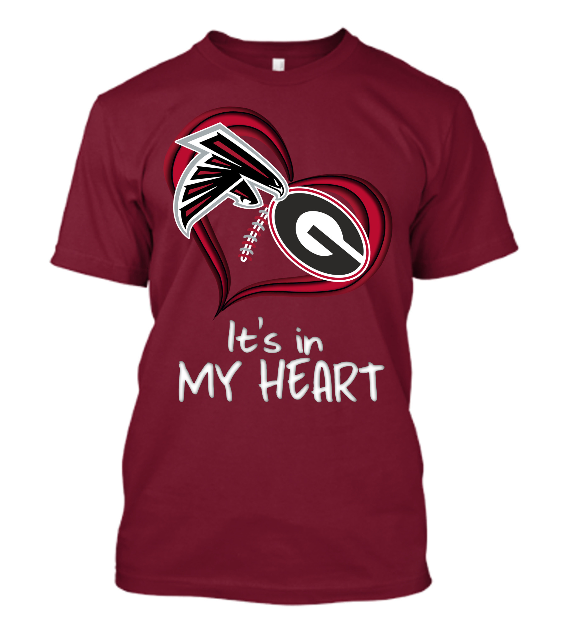 Falcons Bulldogs It's In My Heart T-Shirt