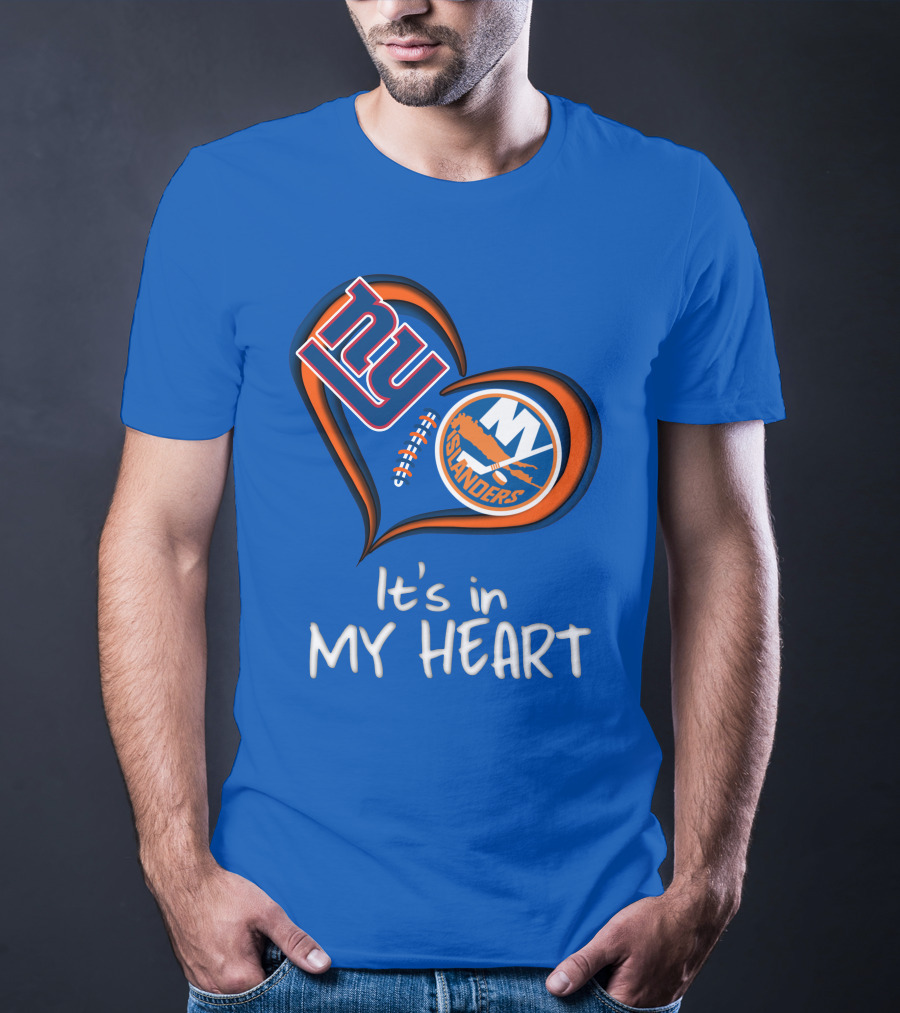 Ny Giants Islanders It's In My Heart T-Shirt