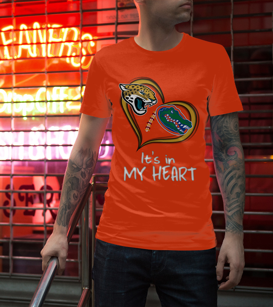It's In My Heart Jaguars Gators T-Shirt