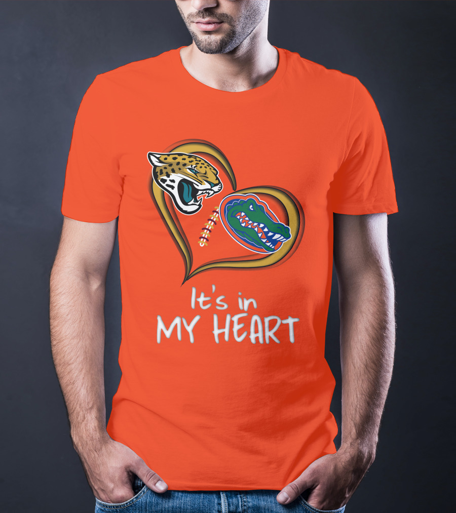It's In My Heart Jaguars Gators T-Shirt