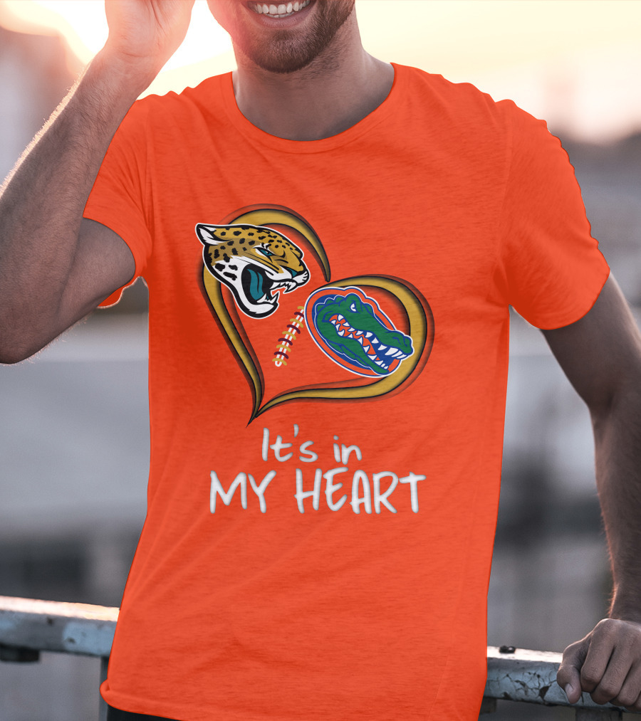 It's In My Heart Jaguars Gators T-Shirt