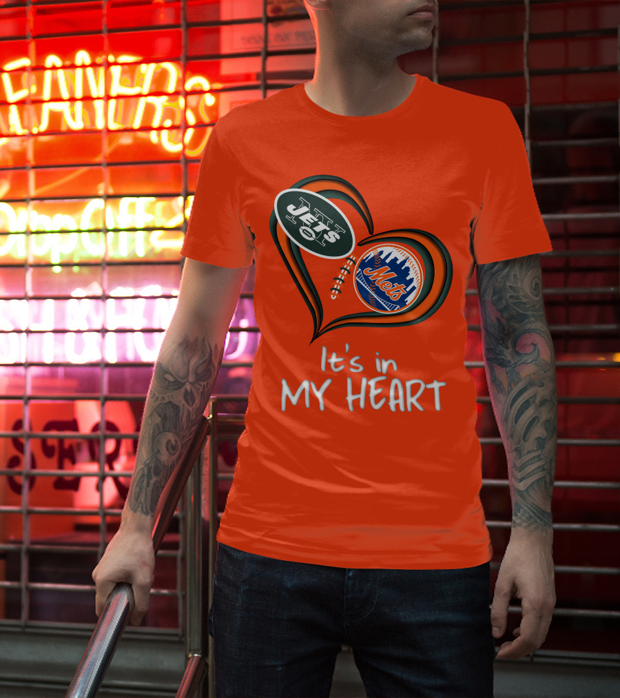 Jets Mets It's In My Heart T-Shirt
