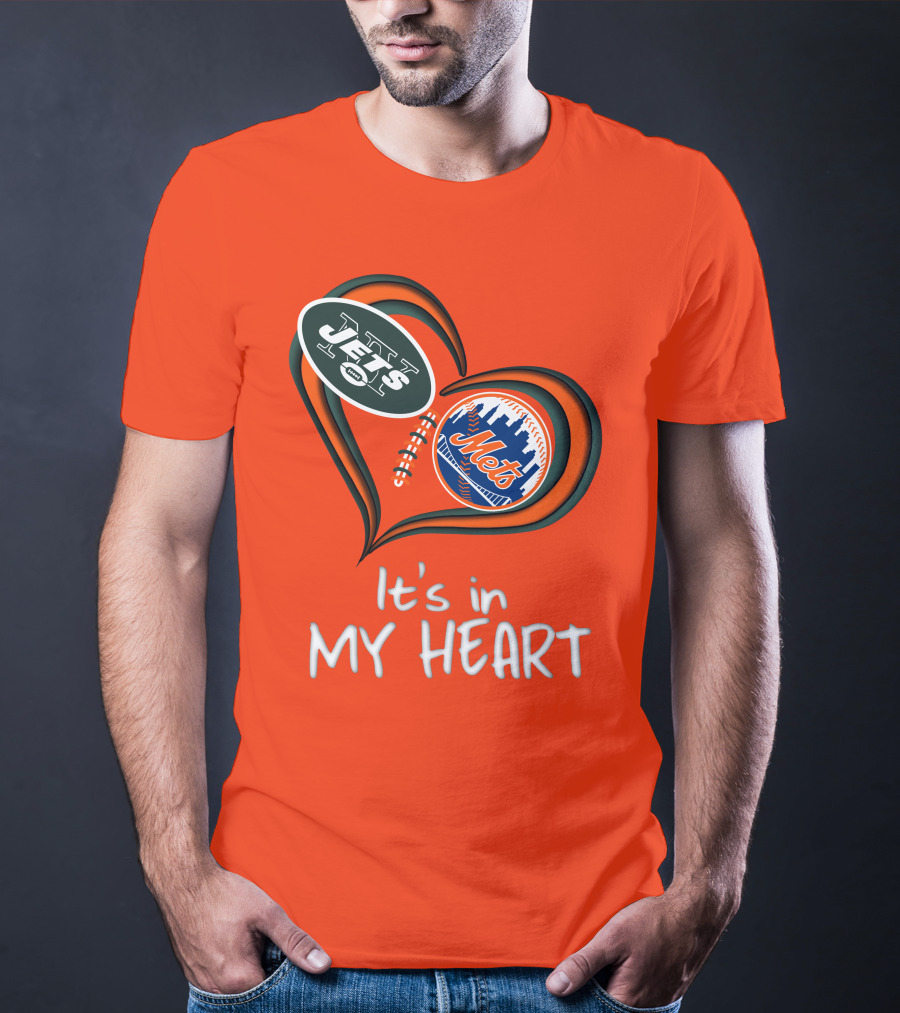 Jets Mets It's In My Heart T-Shirt