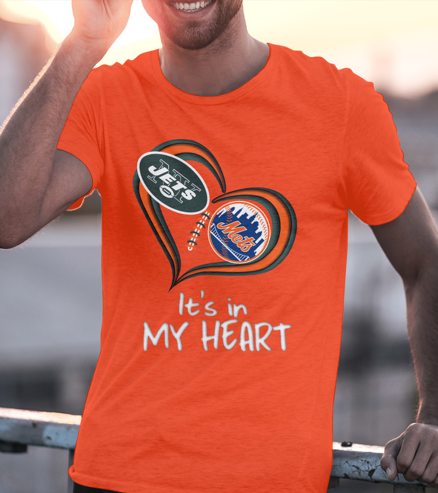 Jets Mets It's In My Heart T-Shirt