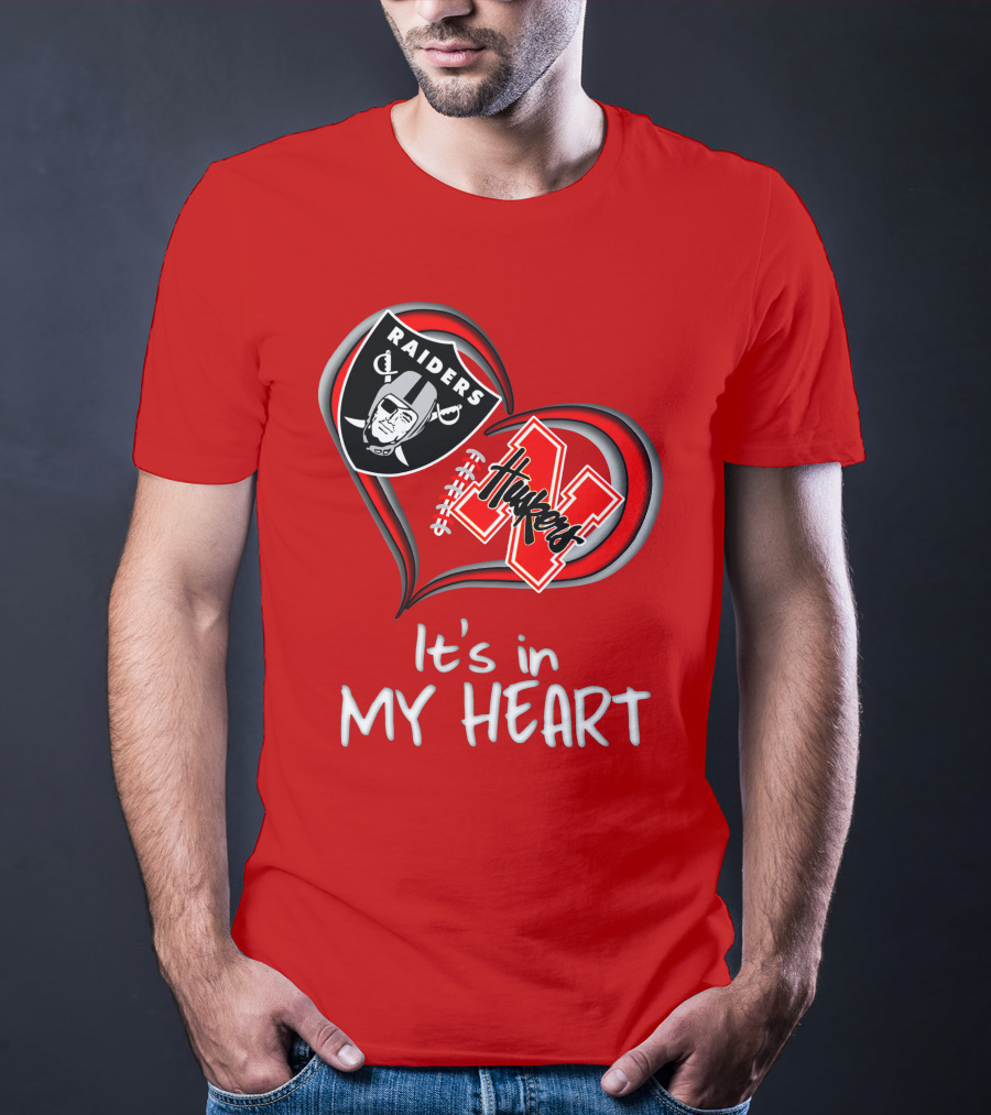 Raiders Huskers It's In My Heart T-Shirt