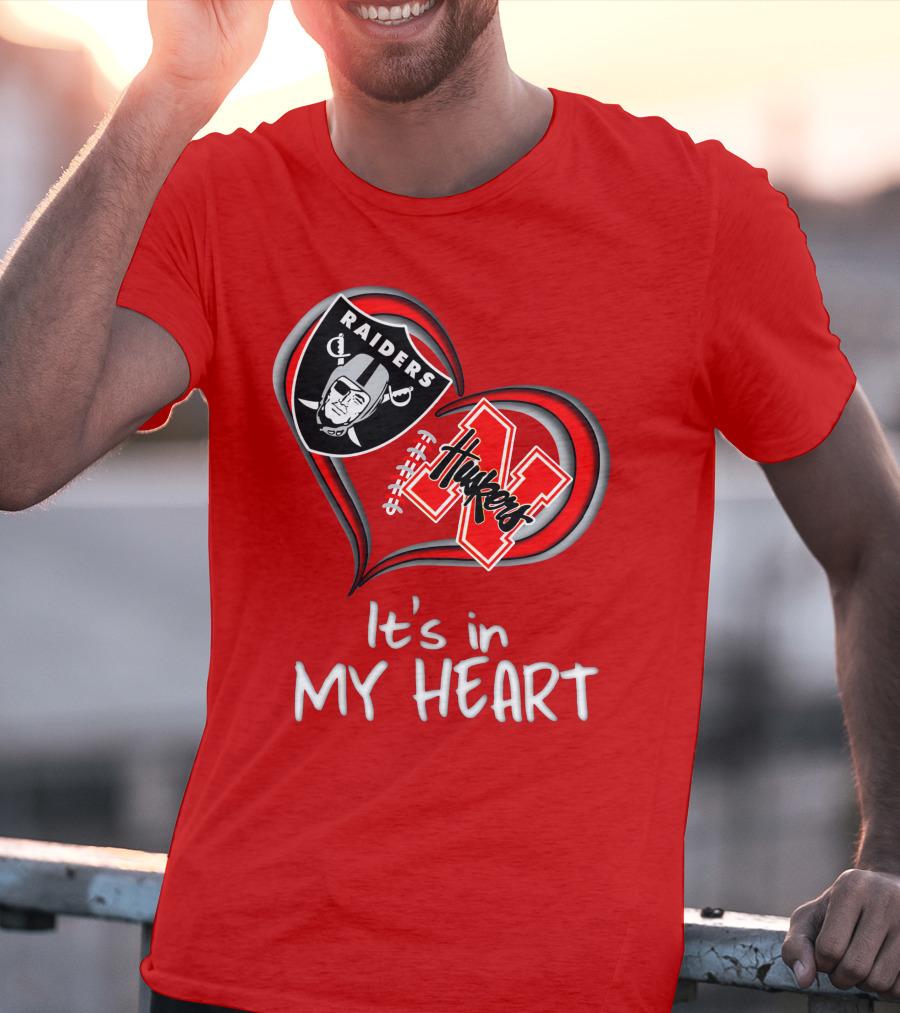 Raiders Huskers It's In My Heart T-Shirt