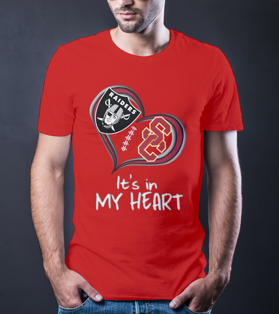 Raiders Trojans It's In My Heart T-Shirt