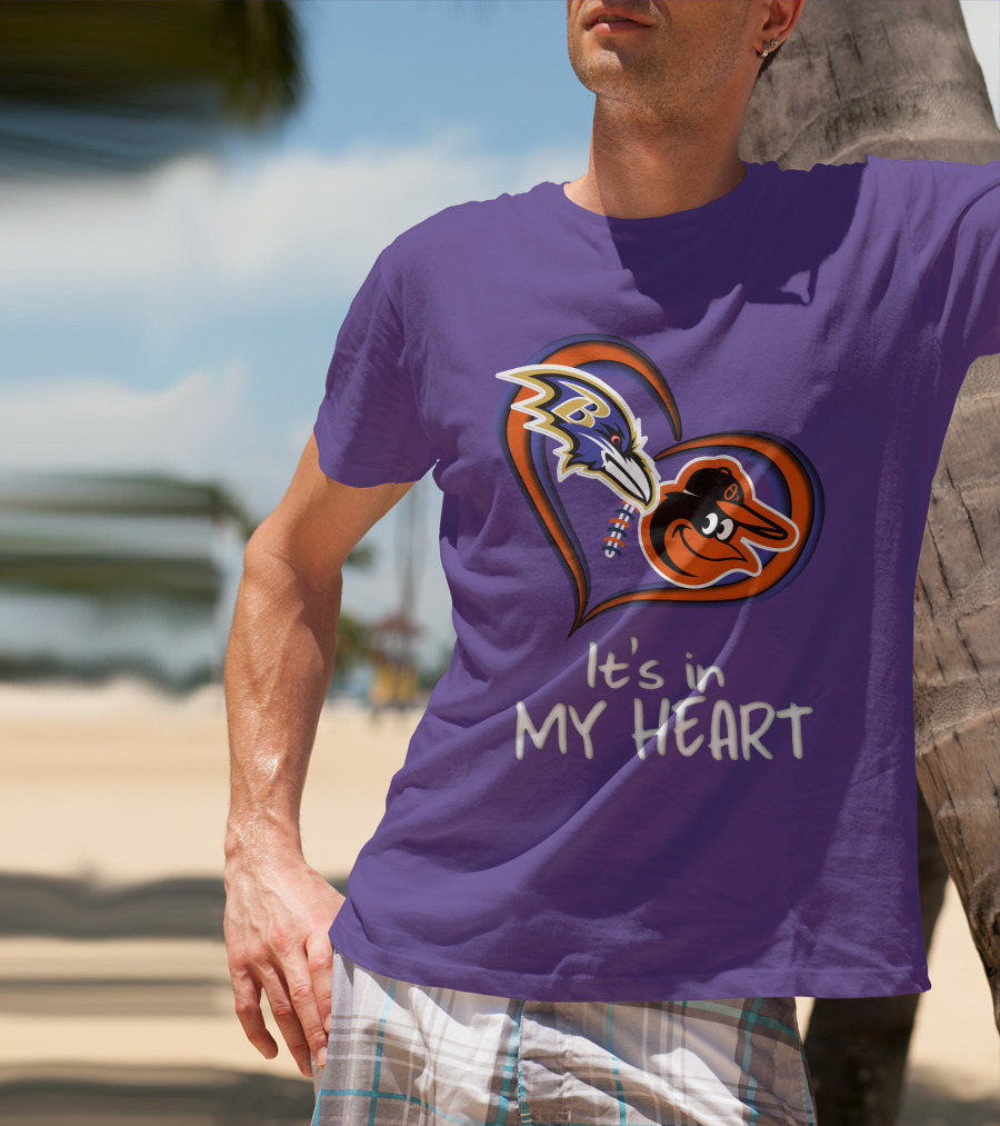 Ravens Orioles It's In My Heart T-Shirt