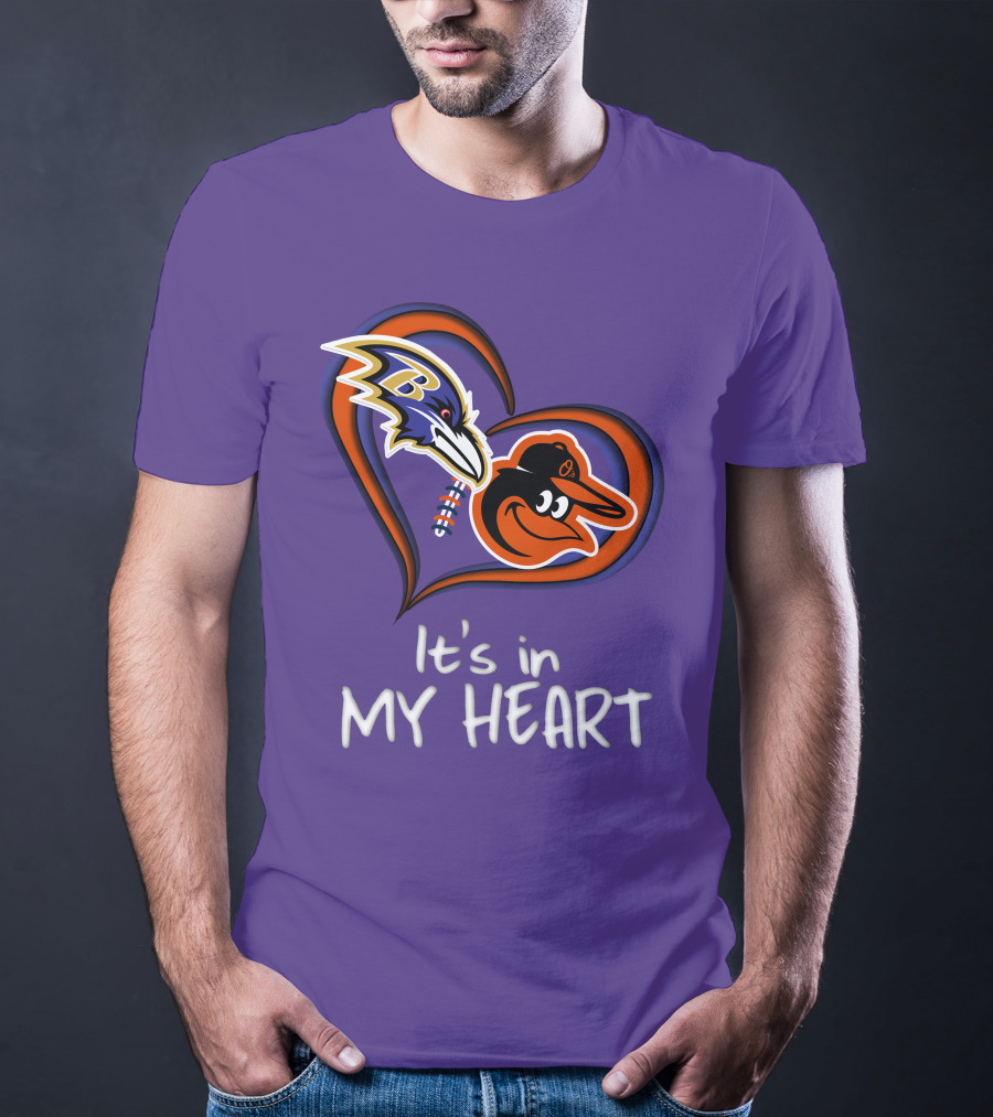 Ravens Orioles It's In My Heart T-Shirt