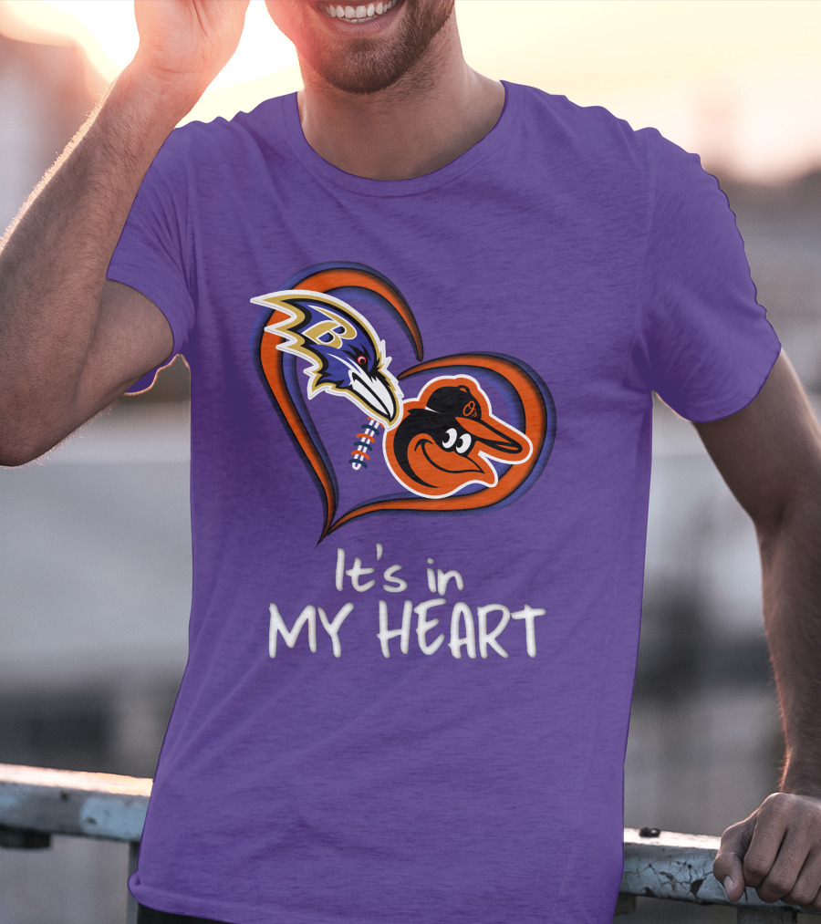 Ravens Orioles It's In My Heart T-Shirt