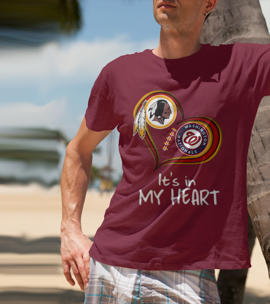 Washington Redskins Nationals It's In My Heart T-Shirt