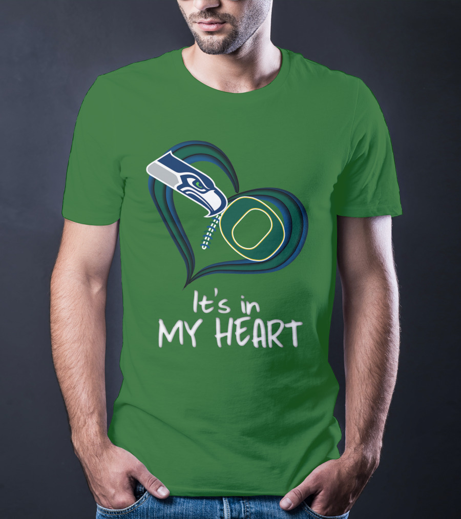 Seahawks Ducks It's In My Heart T-Shirt