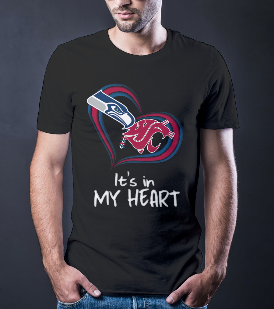 It's In My Heart Seahawks Washington State T-Shirt