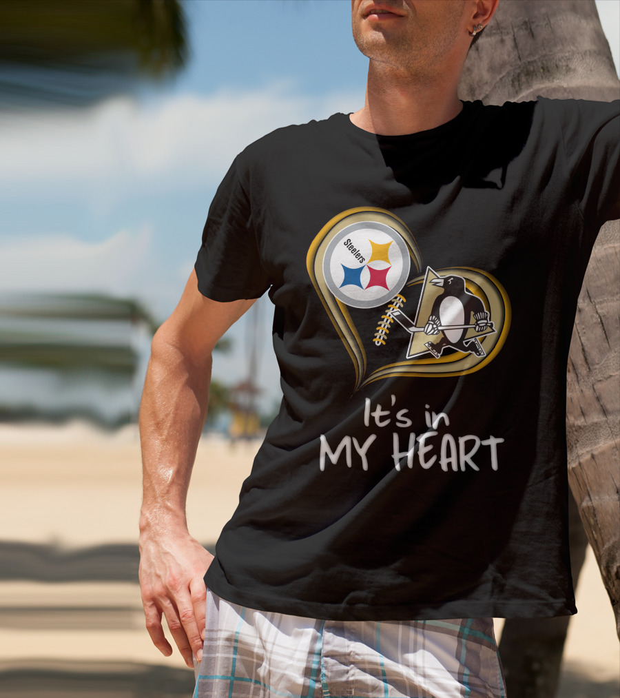 Steelers Penguins It's In My Heart T-Shirt