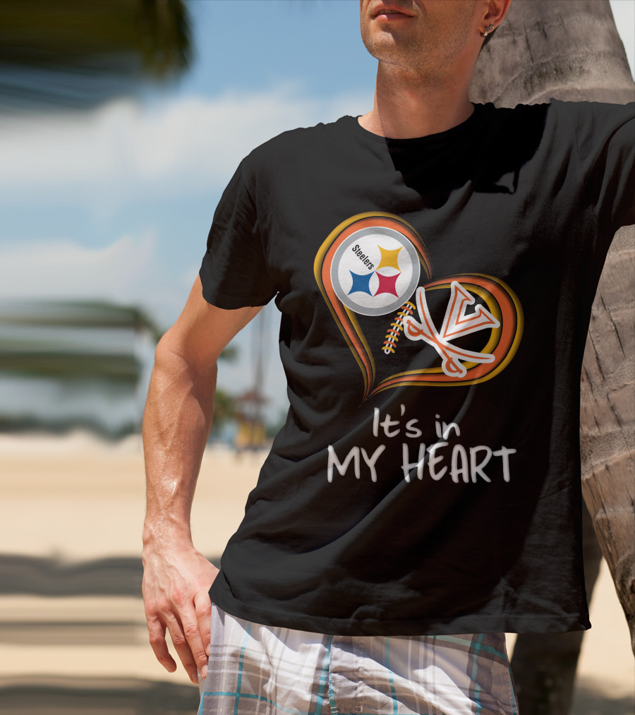 Steelers Virginia Cavaliers It's In My Heart T-Shirt