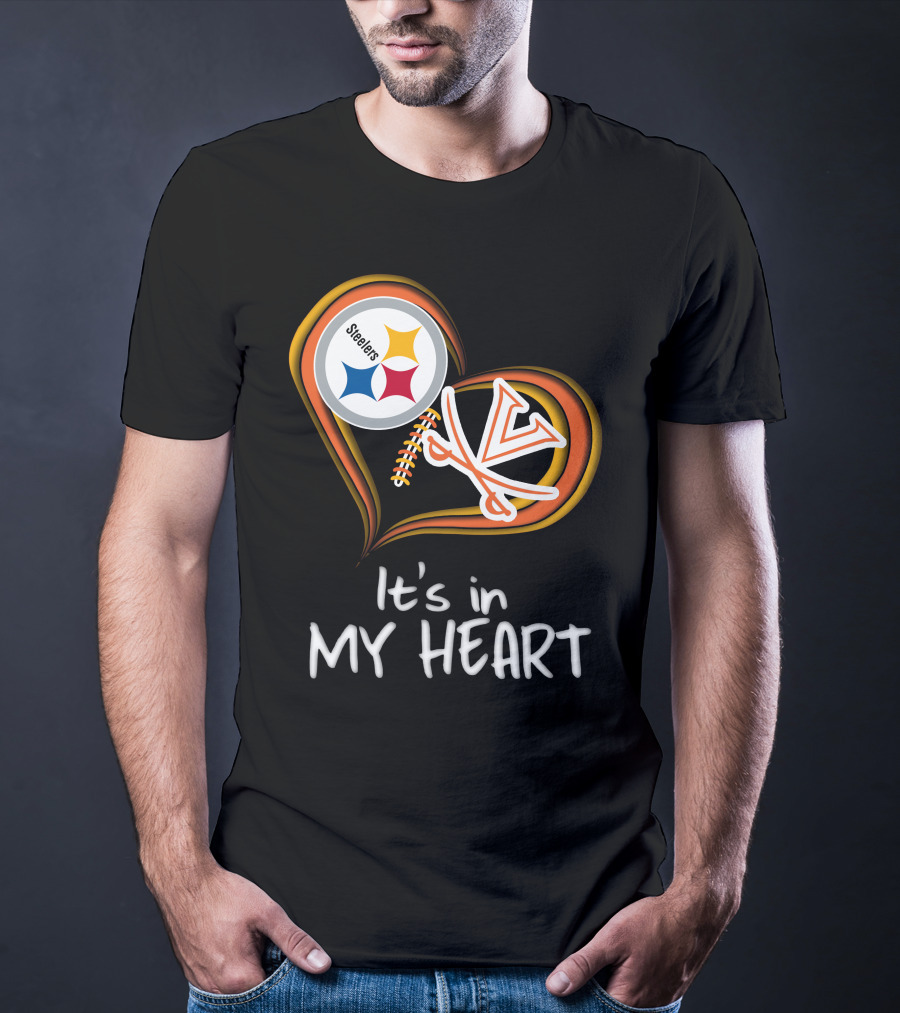 Steelers Virginia Cavaliers It's In My Heart T-Shirt
