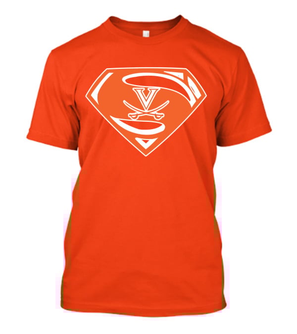 Cavaliers Orange S Shield With V And Crossed Swords T-Shirt