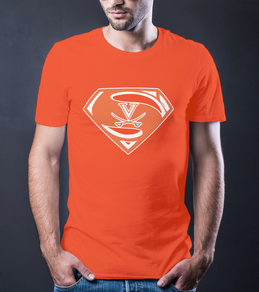 Cavaliers Orange S Shield With V And Crossed Swords T-Shirt