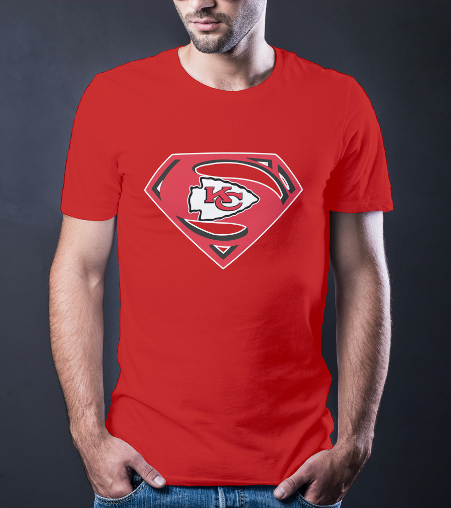 Kansas City Chiefs Superman Logo Badge T-Shirt