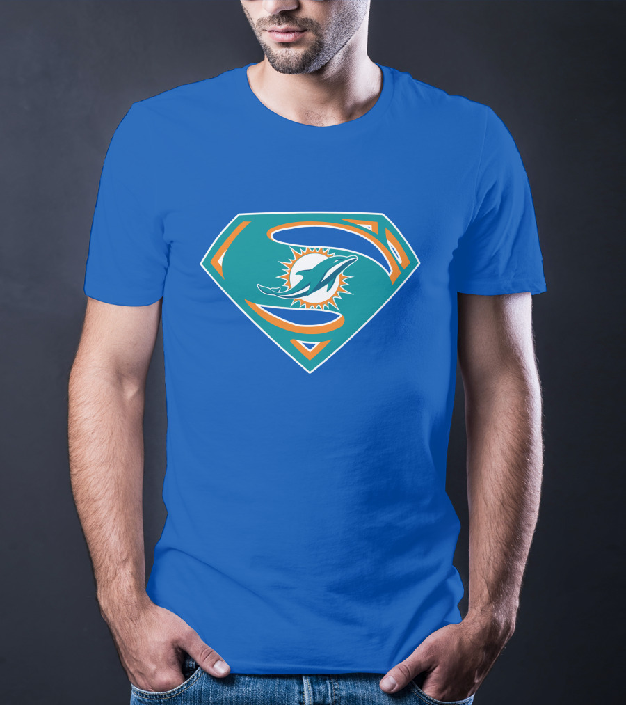Miami Dolphins Super S Logo Mashup T-Shirt