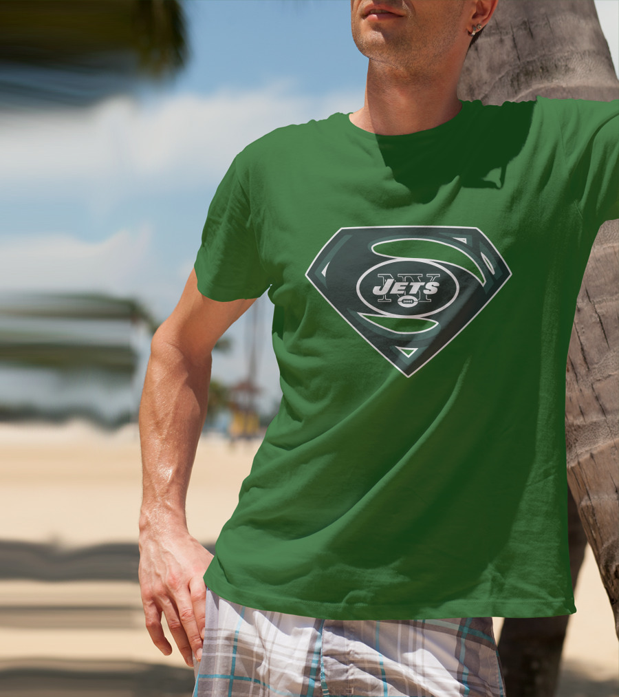 Jets Nfl Super Hero Symbol T-Shirt