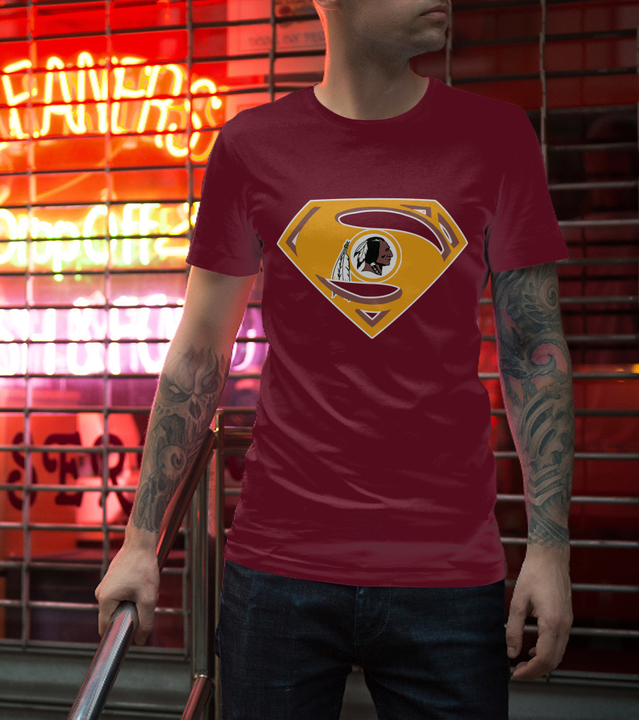 Redskins Superman Logo Mashup T-Shirt