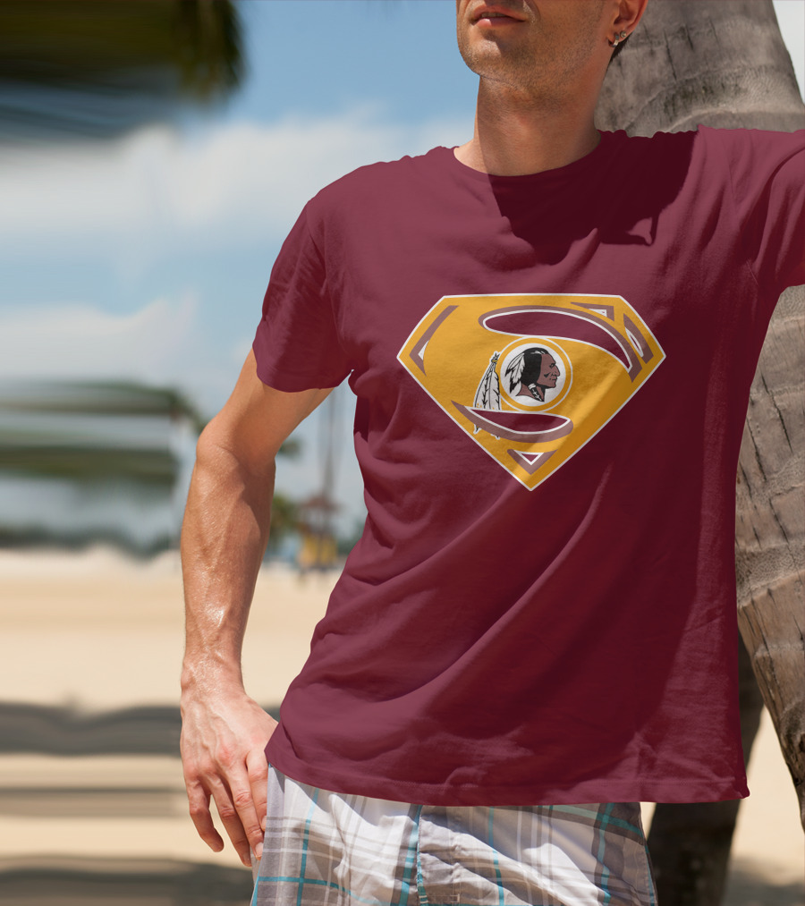 Redskins Superman Logo Mashup T-Shirt