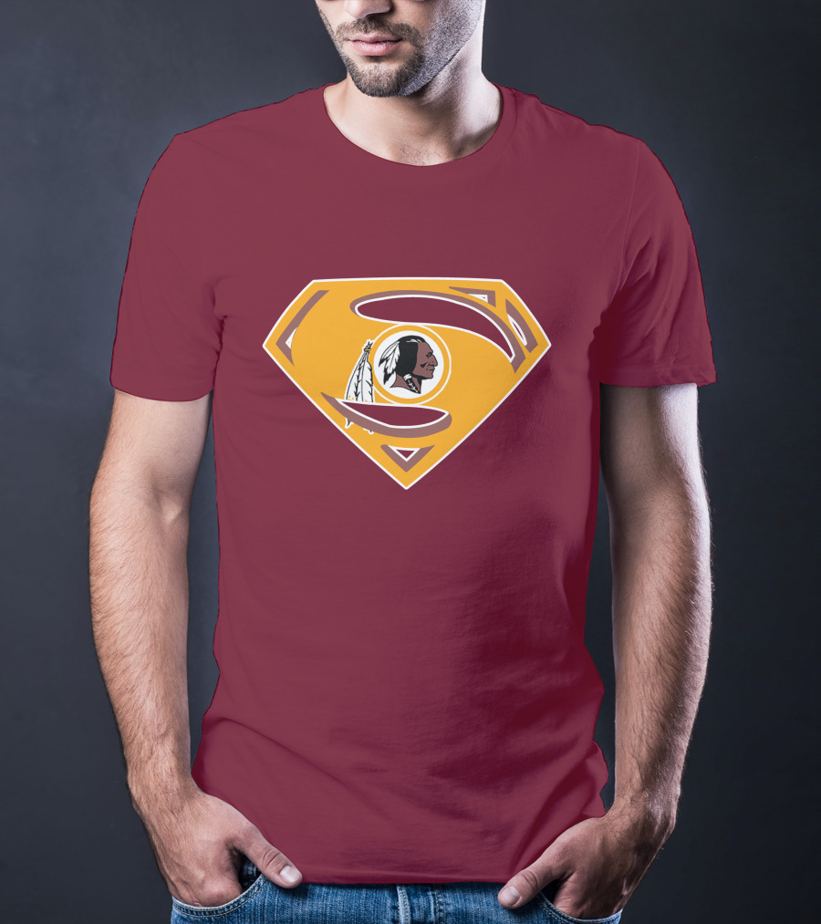 Redskins Superman Logo Mashup T-Shirt