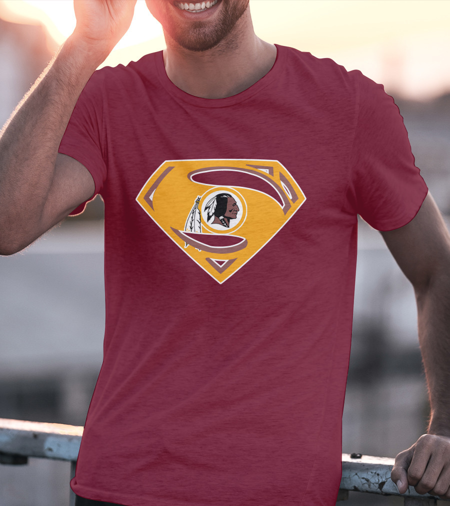 Redskins Superman Logo Mashup T-Shirt