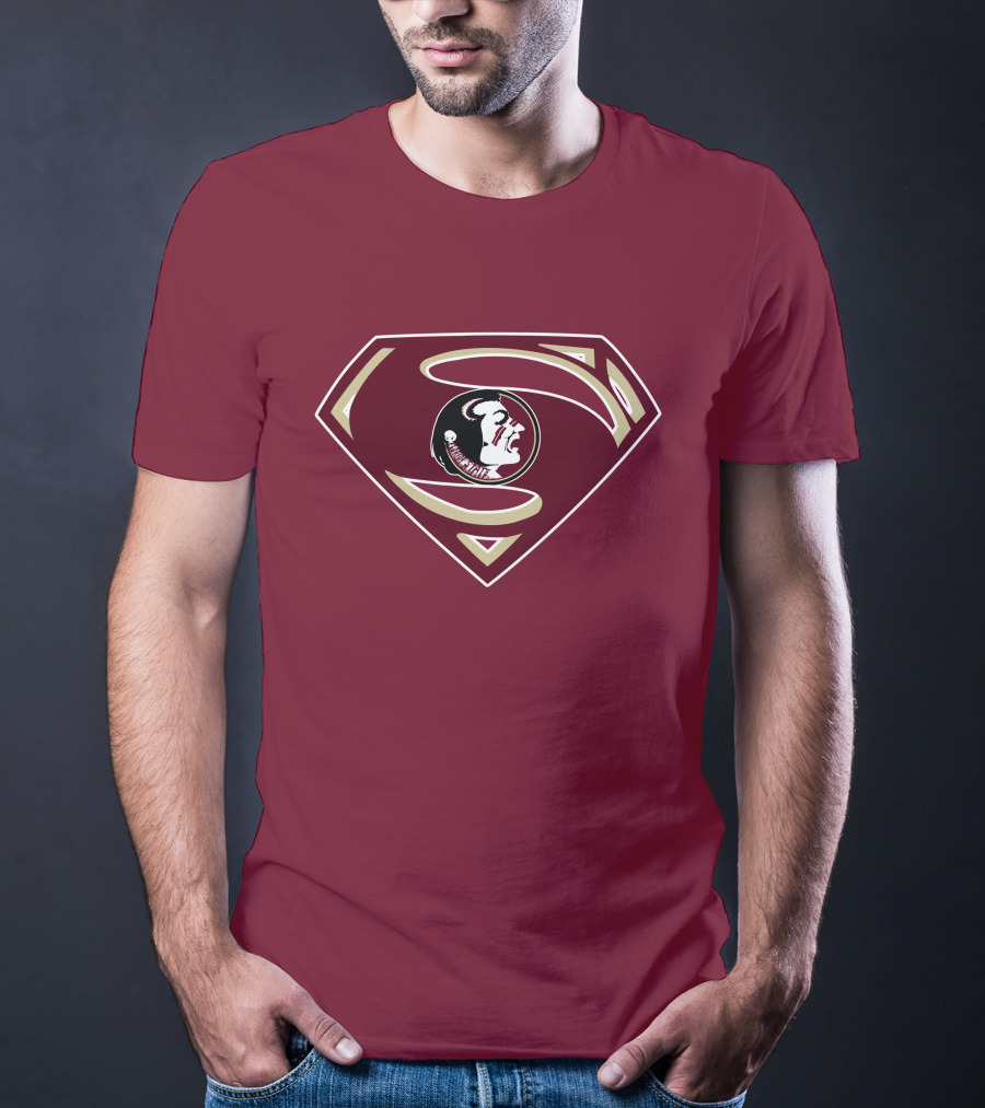 Seminoles Superman Logo Mashup With Florida State T-Shirt