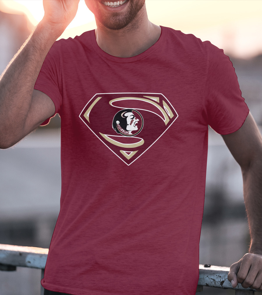 Seminoles Superman Logo Mashup With Florida State T-Shirt