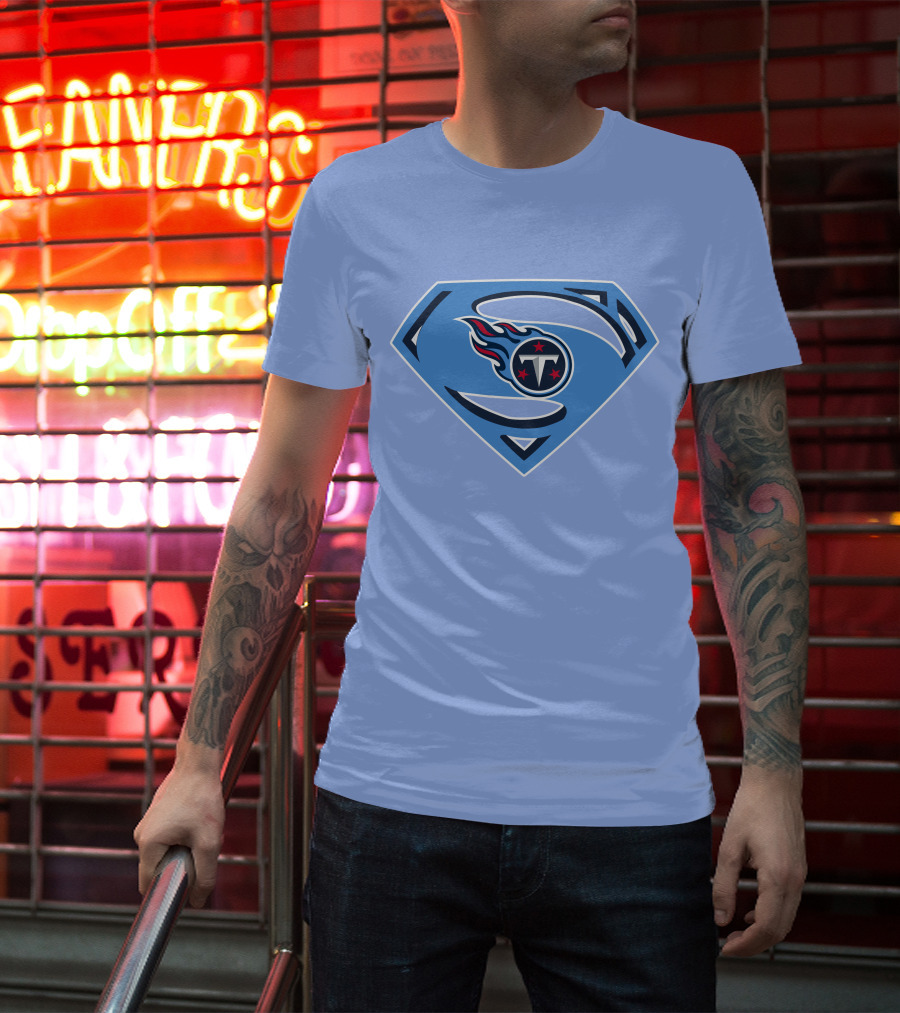 Tennessee Titans Superman Logo Fusion T-Shirt