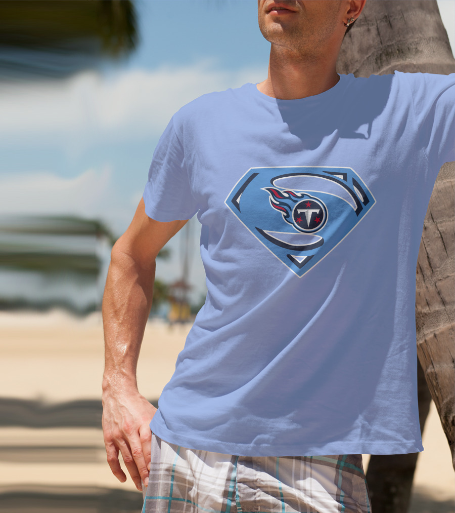 Tennessee Titans Superman Logo Fusion T-Shirt