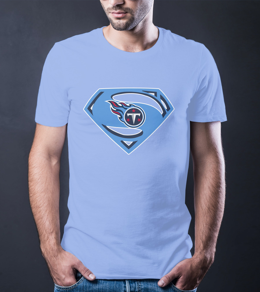 Tennessee Titans Superman Logo Fusion T-Shirt