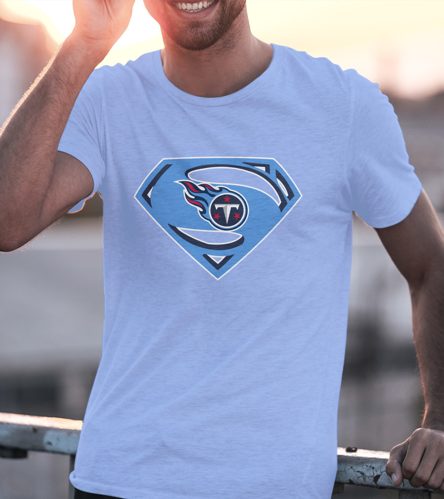 Tennessee Titans Superman Logo Fusion T-Shirt