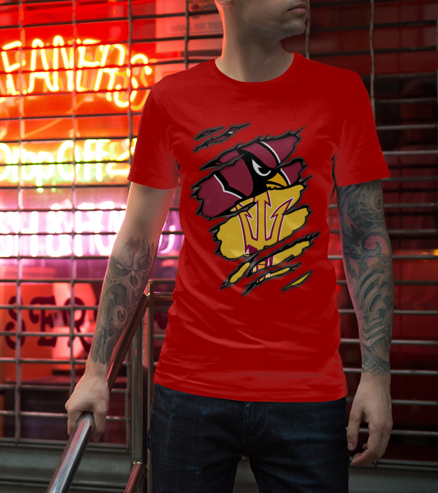 Arizona Cardinals State Sun Devils Fusion T-Shirt